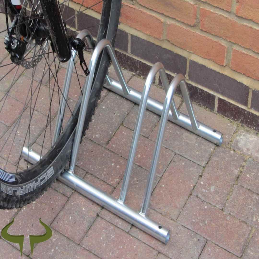 2 Bike Floor or Wall Mounted Toast Rack Up To 55mm Tyres - Image 4