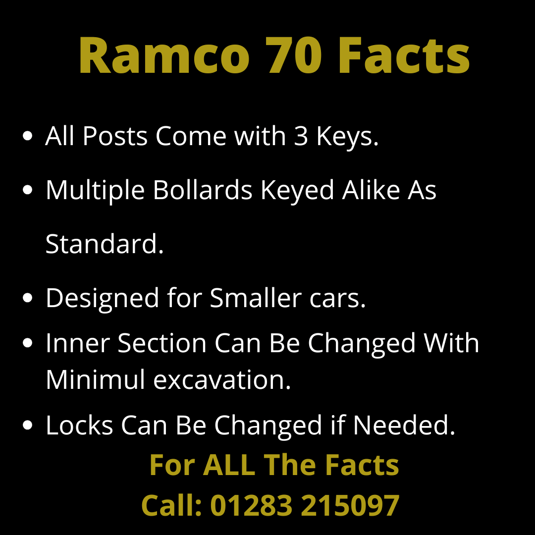 Ramco 70 Driveway Security Bollard Parking Post - Image 8