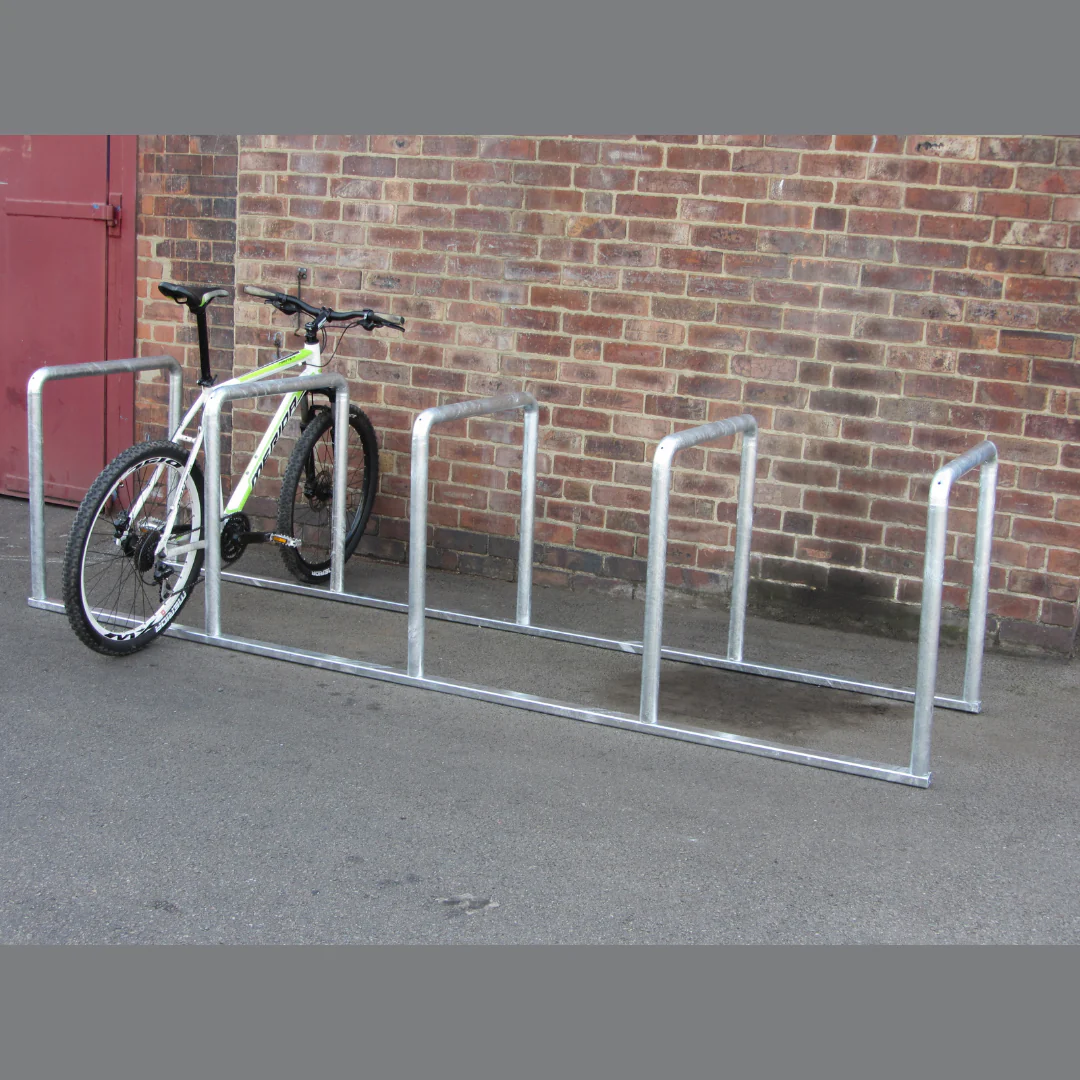 Sheffield Toast Rack 1 Hoop - Durable Galvanised Bolt Down Bike Stand - Image 3